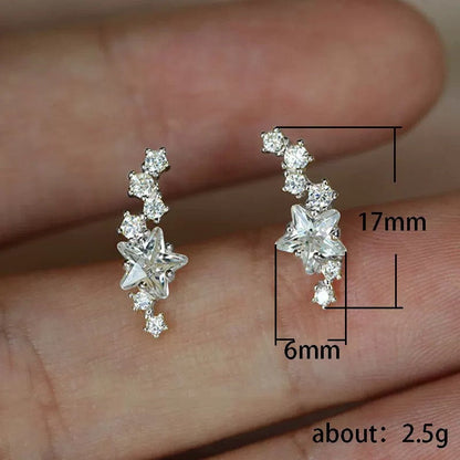 Gold Stellar Trail Helix Earrings