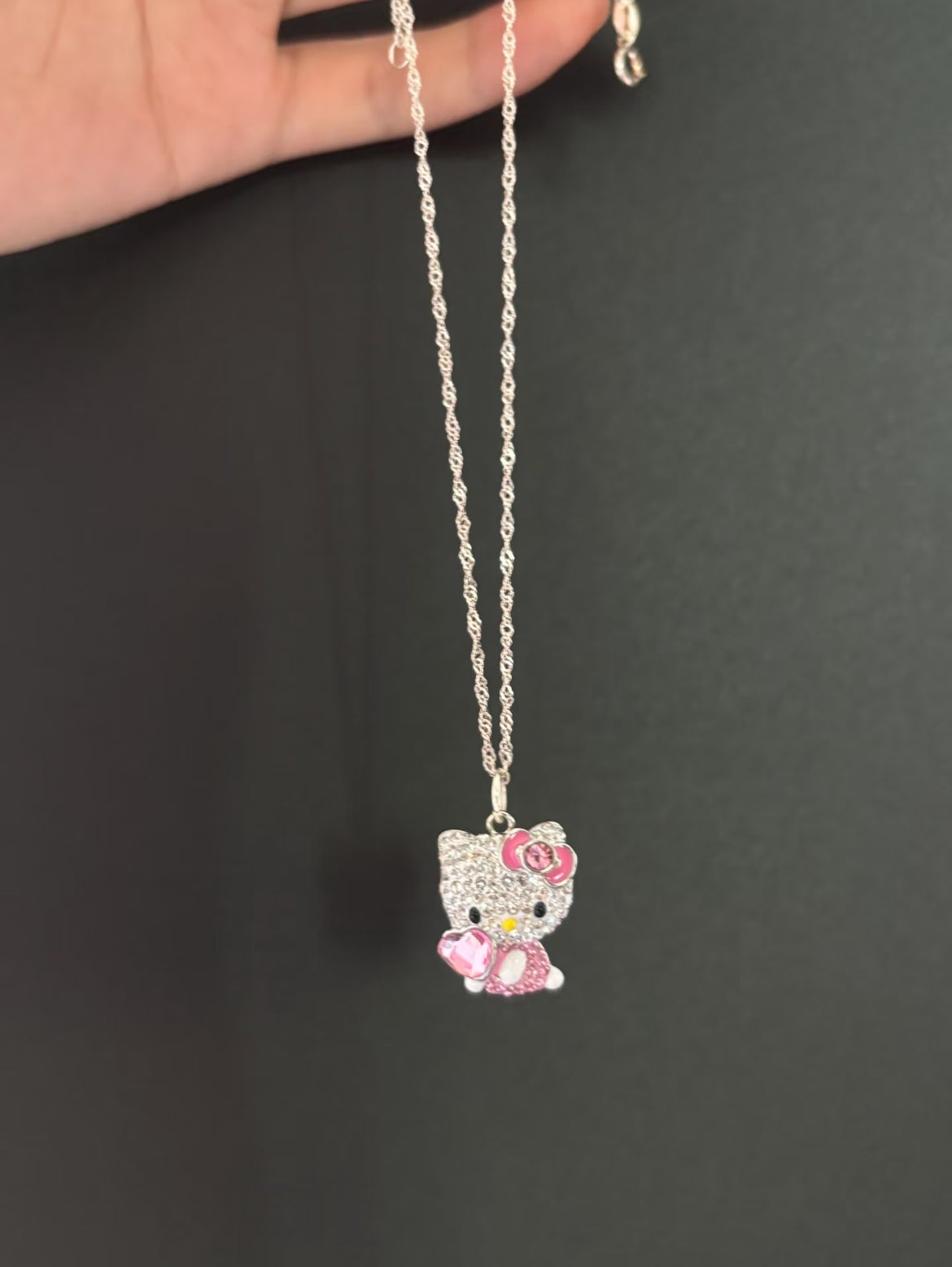 Kitty Love Charm Necklace