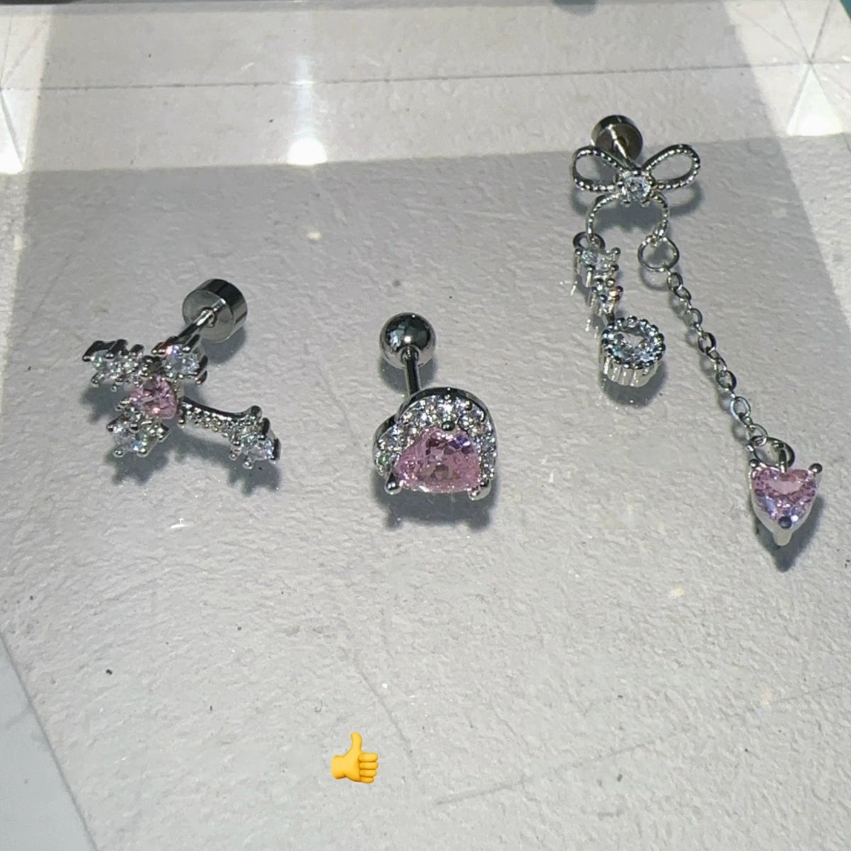Pink Earing Stack Pink Reverie Earring Stack – Rera