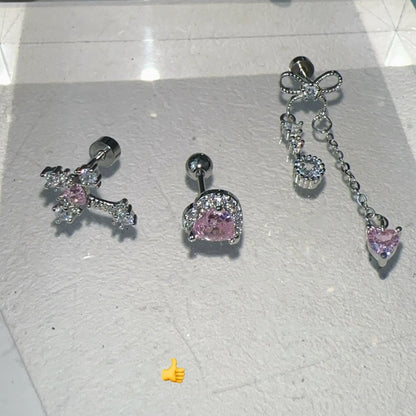 Pink Reverie Earring Stack