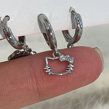 Halo Kitty Earrings