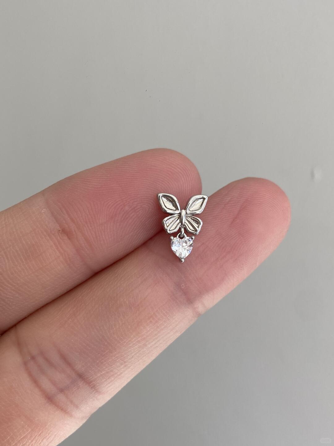 Flutix Heartwing Helix Earrings