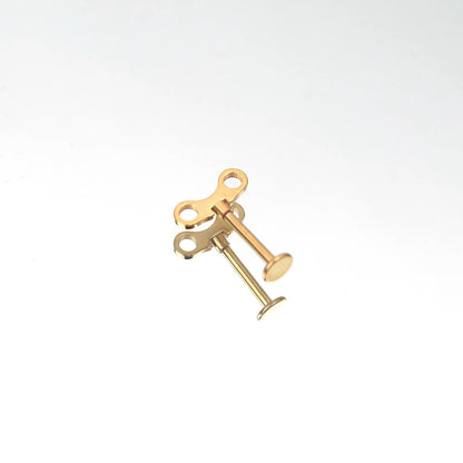 Cog Spinner Vertical Helix Earrings ( v2 )