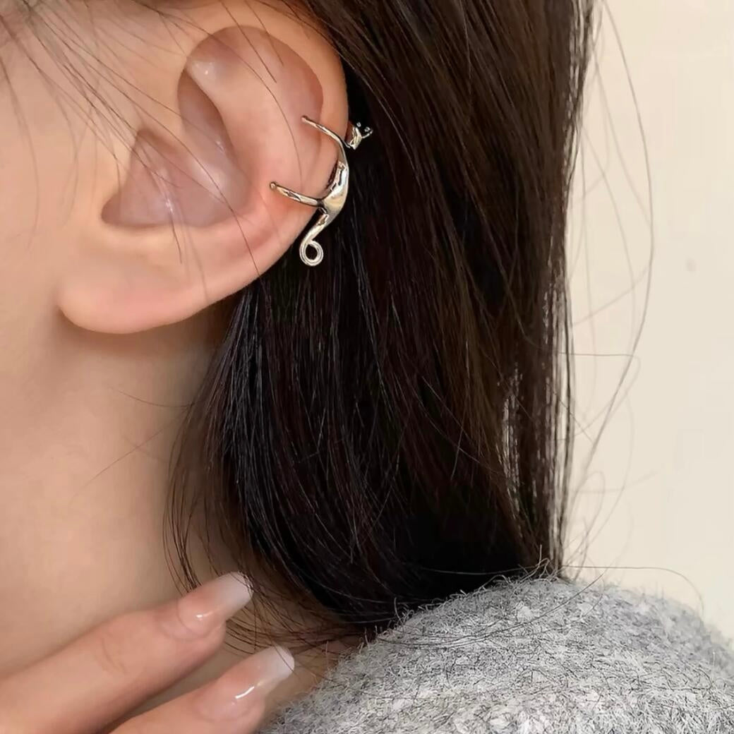 kitten Cuddle Cuff Helix Earrings