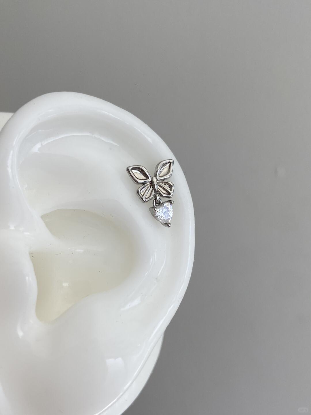 Flutix Heartwing Helix Earrings