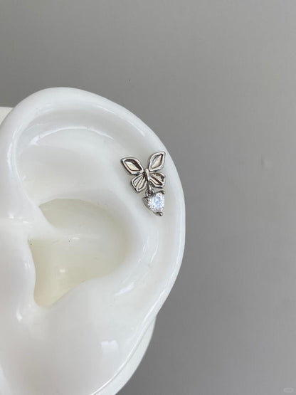 Flutix Heartwing Helix Earrings