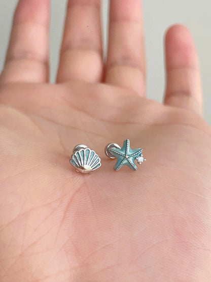 Coral Kiss Helix Earrings