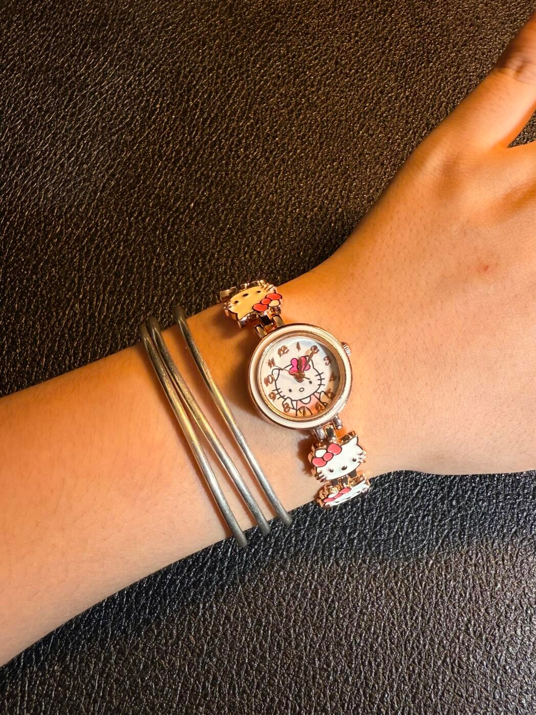 Kitty Golden Charm Watch