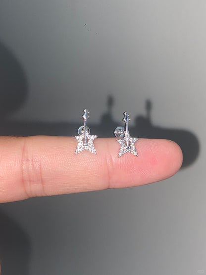 Star Guitar Helix Earrings