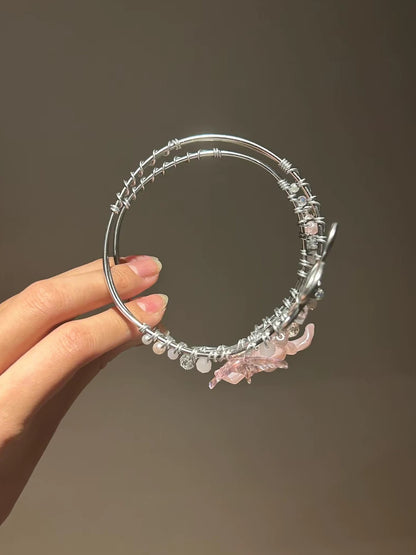 Pink Petalspell Arm Cuffs