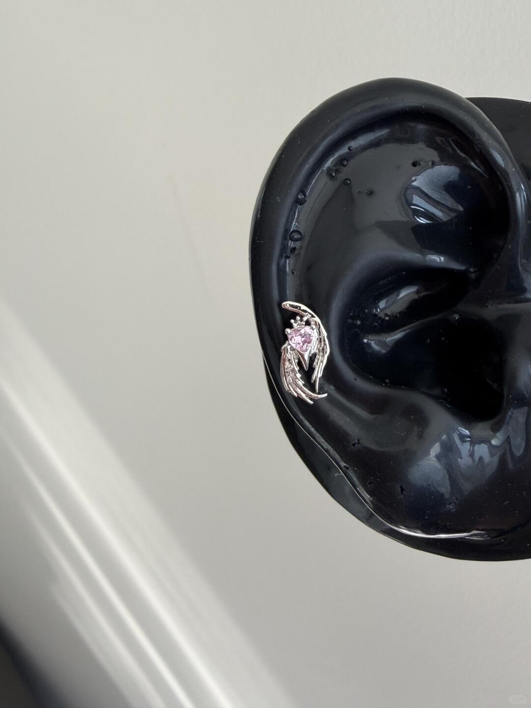 Angel Heart Helix Earrings