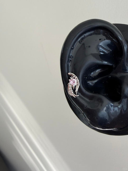 Angel Heart Helix Earrings