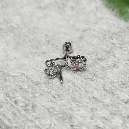 Kitty Clip Helix Earrings