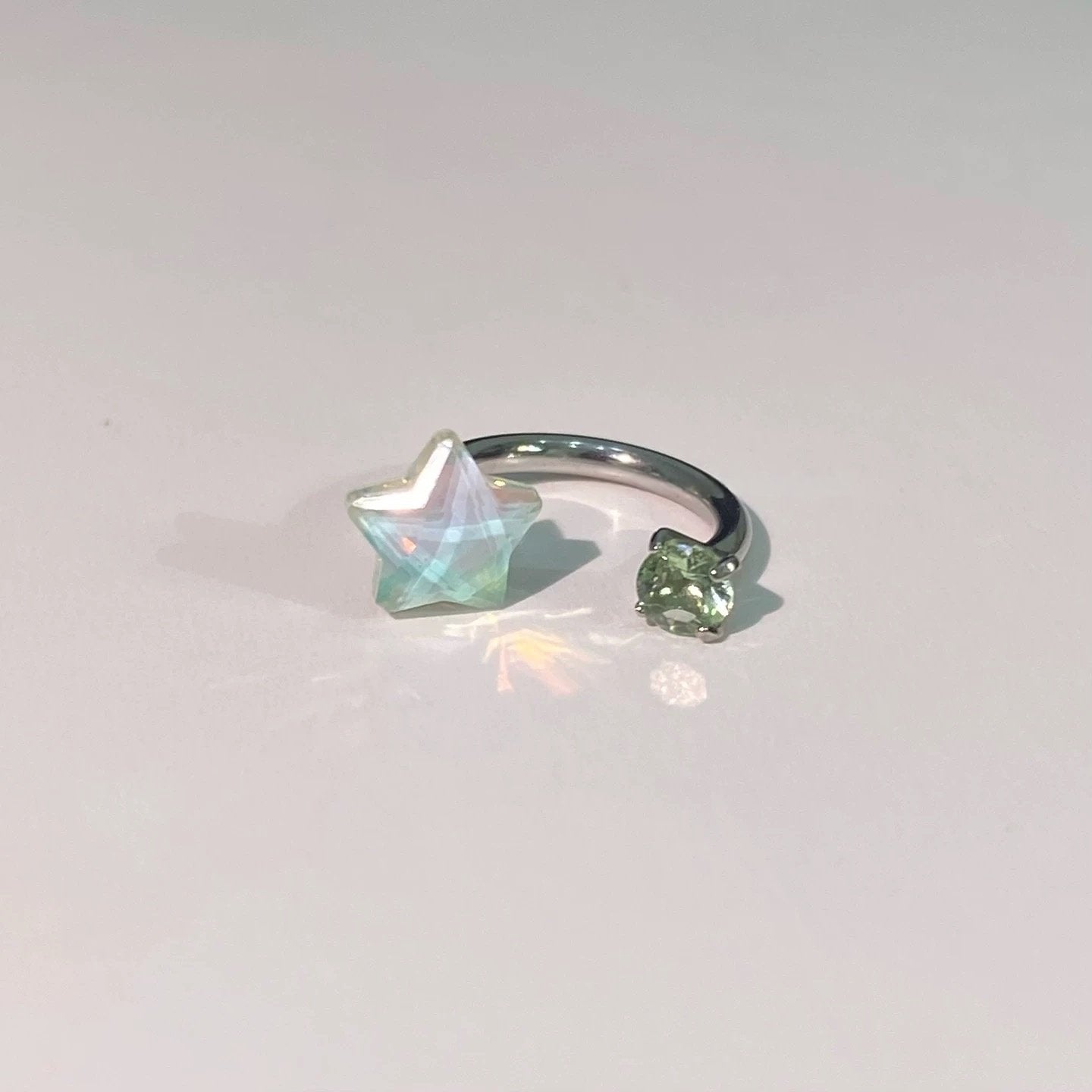 Mintveil Starweave Helix Earrings