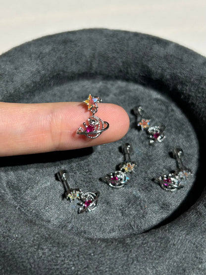 Cosmic Bear Helix Earrings