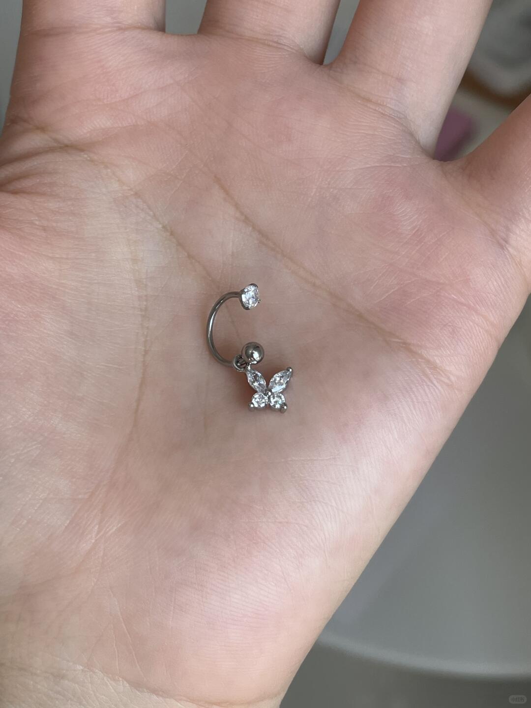 Butterfly Kiss Drop Helix Earrings