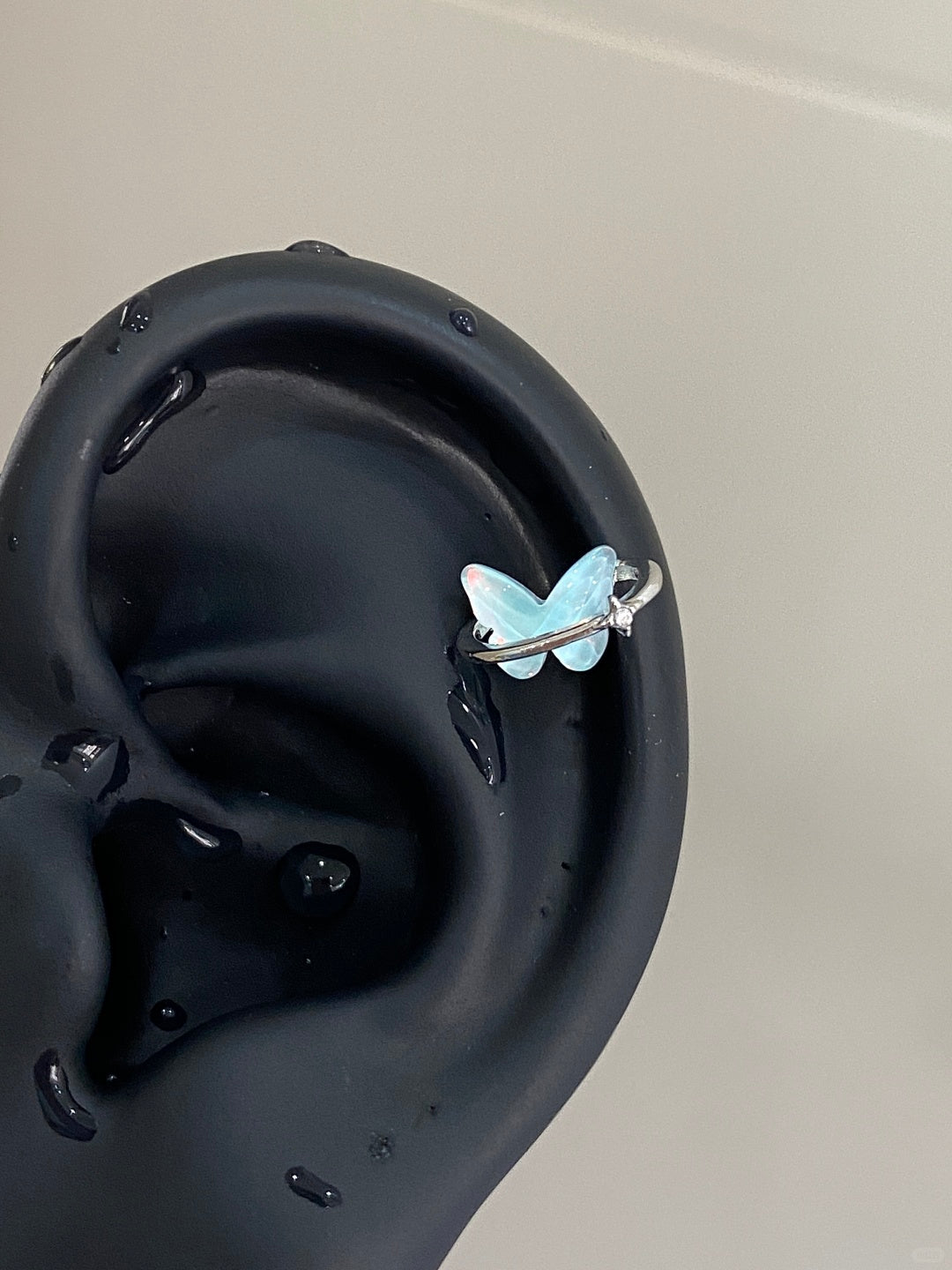 Opal Wing Helix Earrings