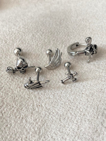 Bone Rebellion Earring Stack