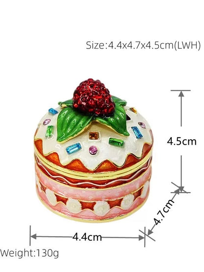 Strawberry Velvet Cake Jewelry Box