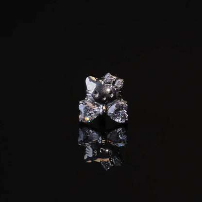 Crystal Kitty Earrings
