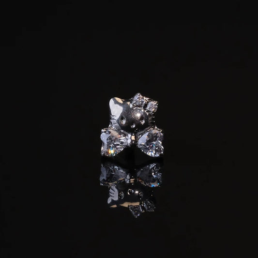 Crystal Kitty Earrings