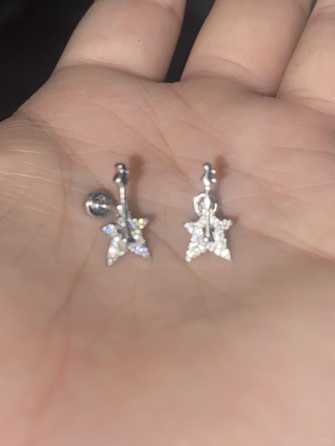 Star Guitar Helix Earrings