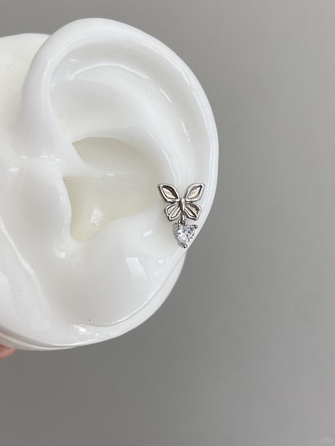 Flutix Heartwing Helix Earrings