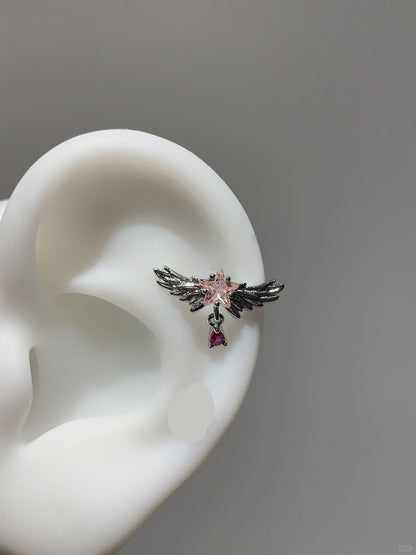 Flying Star Helix Earrings