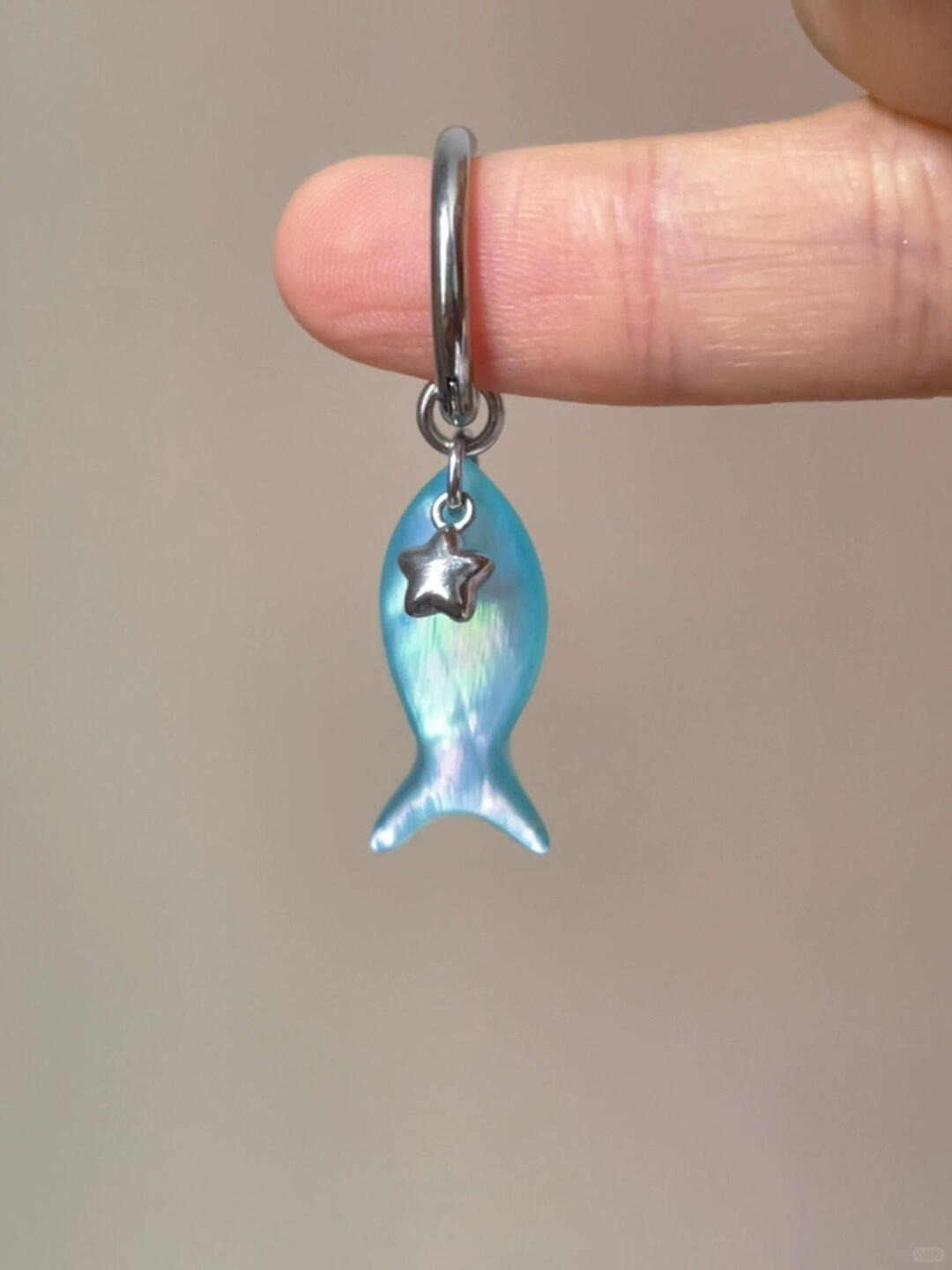 Aqua Starfish Earrings