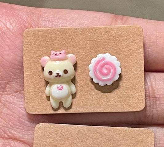 Rilakkuma Sugar Swirl Earrings