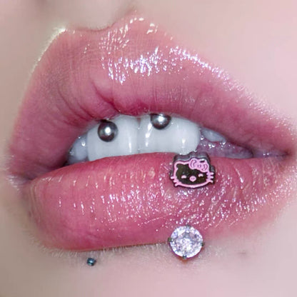 H-Kitty Charm Lip Ring