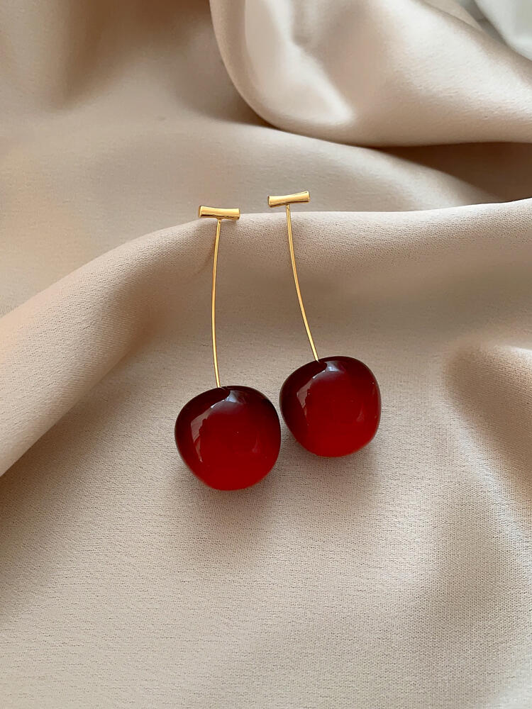 Cherry Drop Earrings