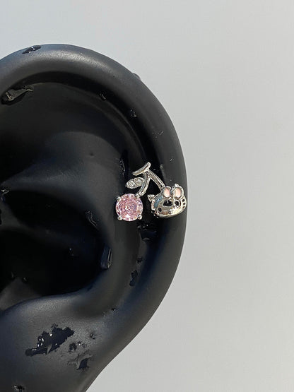 Kitty Cherry Helix Earrings