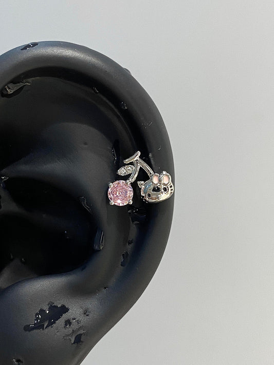 Kitty Cherry Helix Earrings