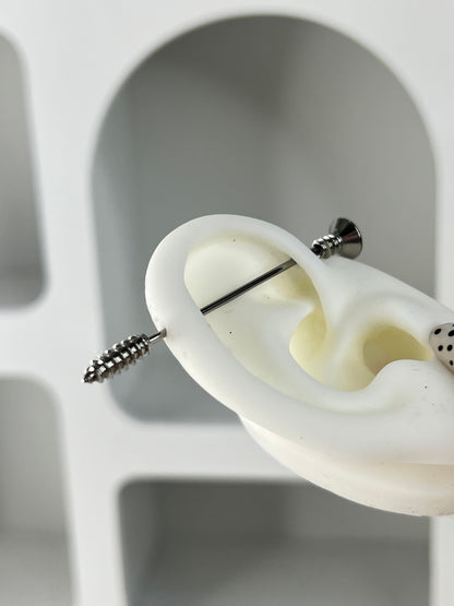 Screw Industrial Earrings