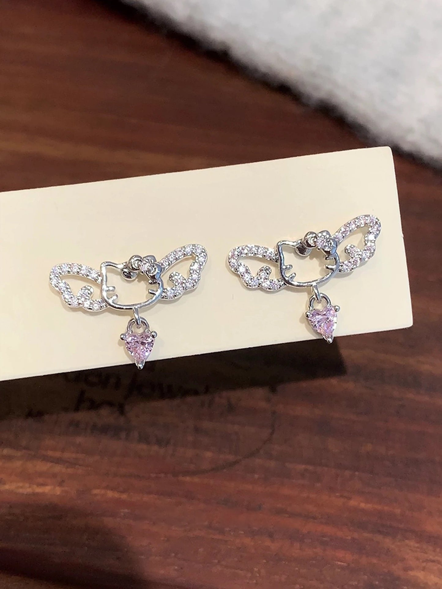 Angel Kitty Earrings