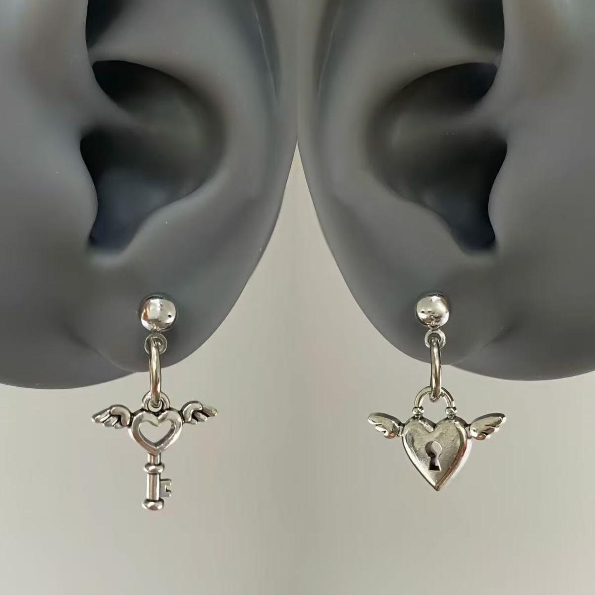 Lock & Key Earrings