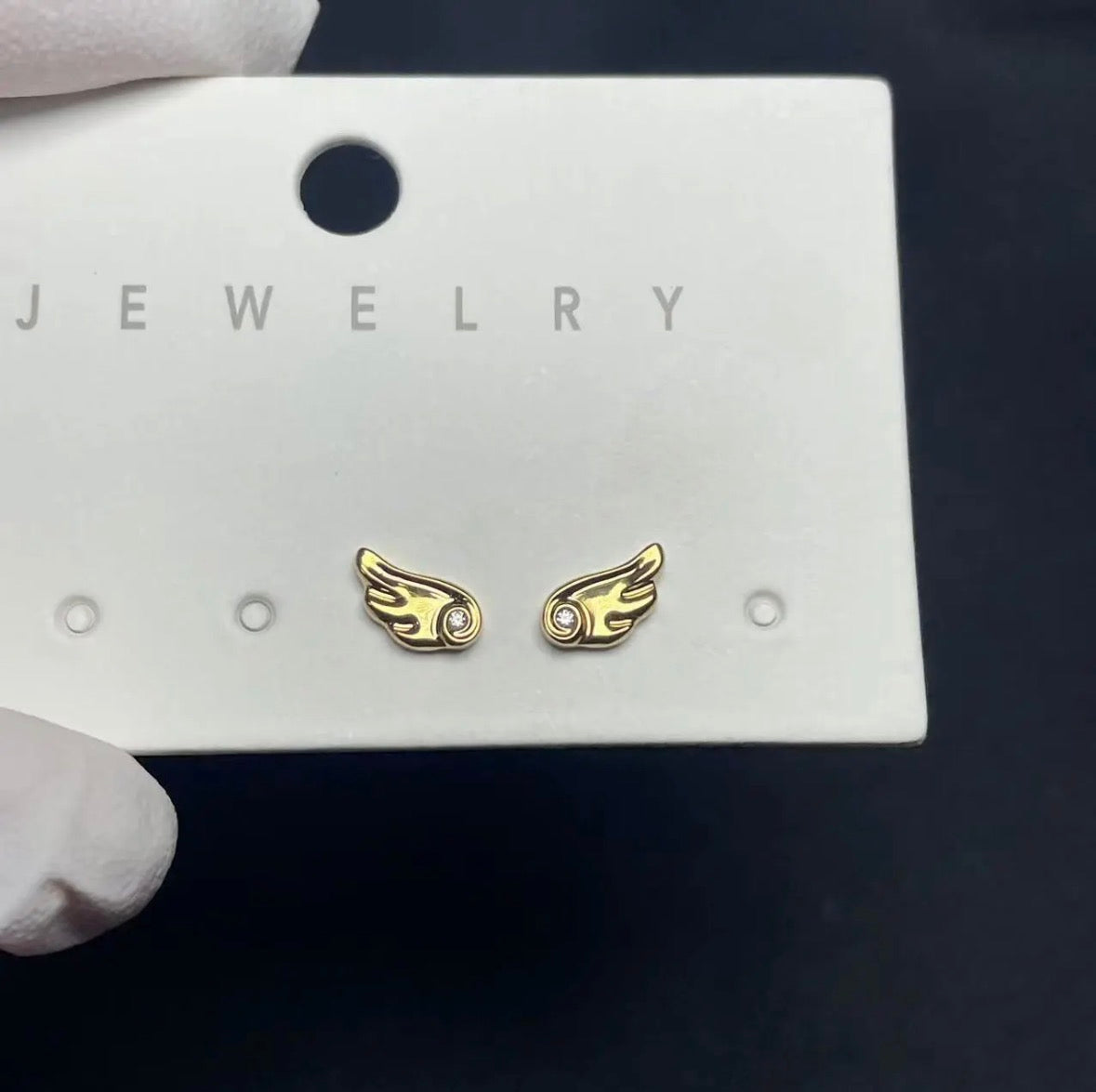 Gold Angel- Lite Wing Earrings