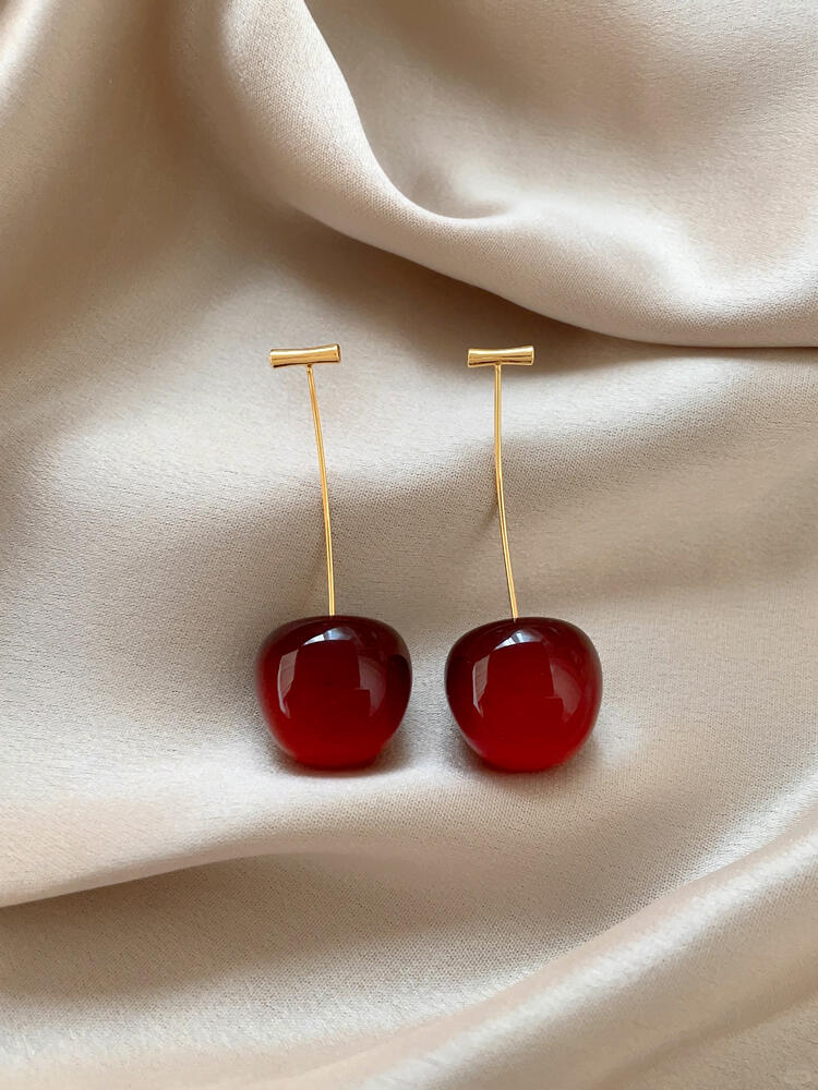 Cherry Drop Earrings