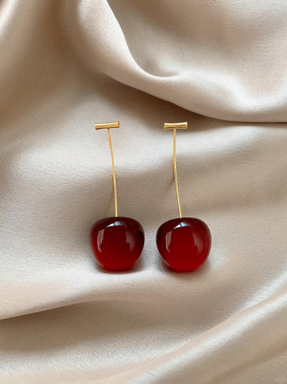 Cherry Drop Earrings