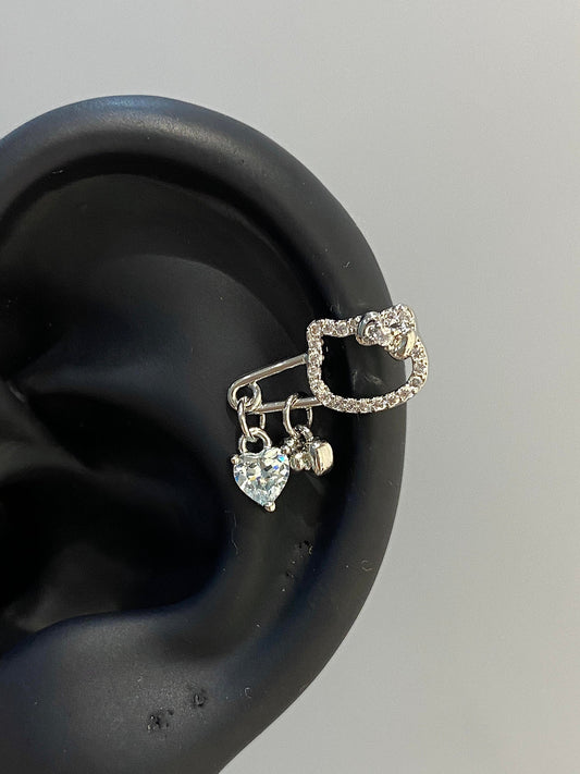 Kitty Clip Helix Earrings