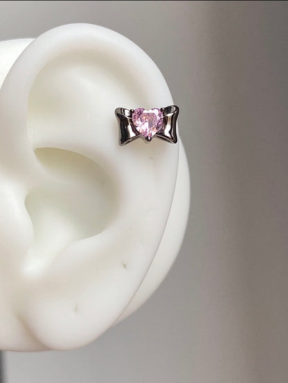 Berry Bow Helix Earrings