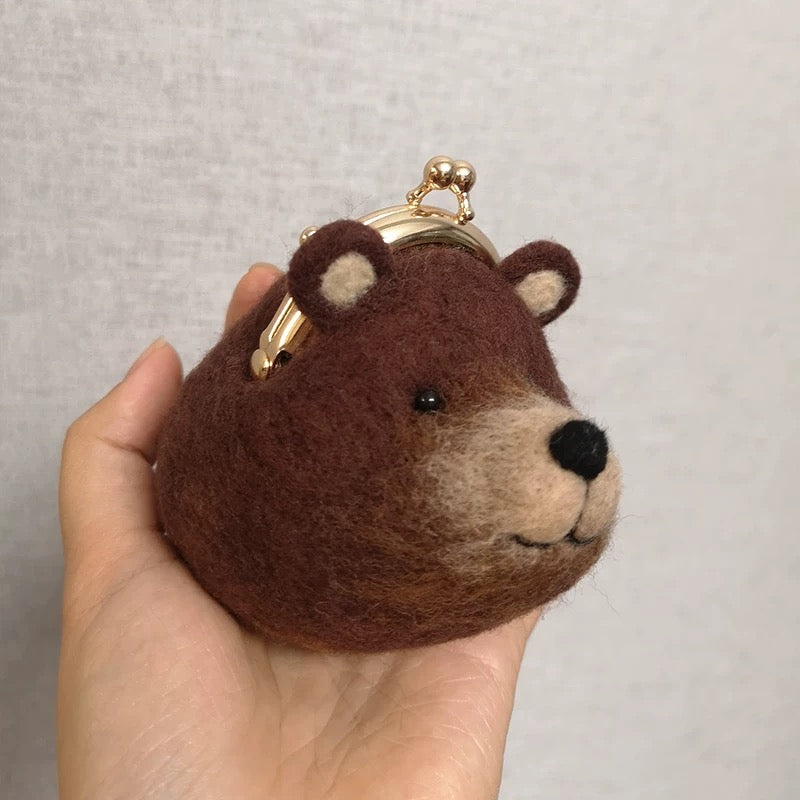Brown Bear Ring Pouch