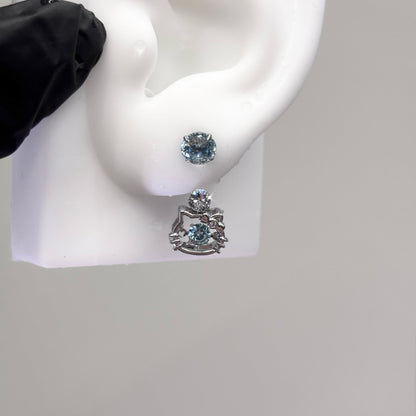 Frosted Kitty Earrings