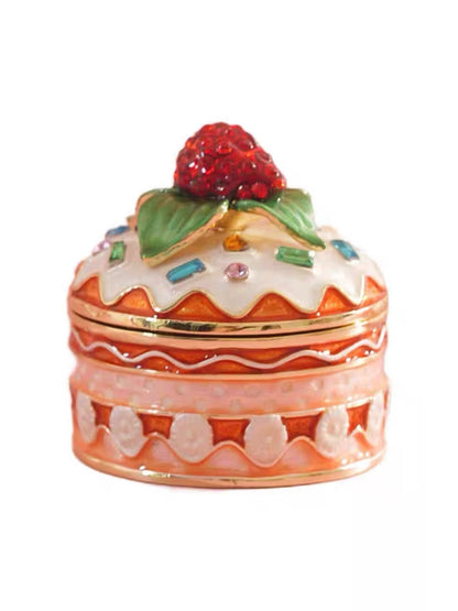 Strawberry Velvet Cake Jewelry Box