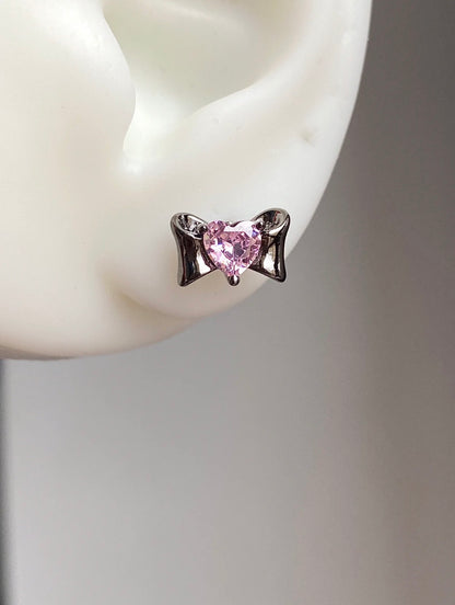 Berry Bow Helix Earrings