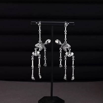 Swaying Skeleton Earrings