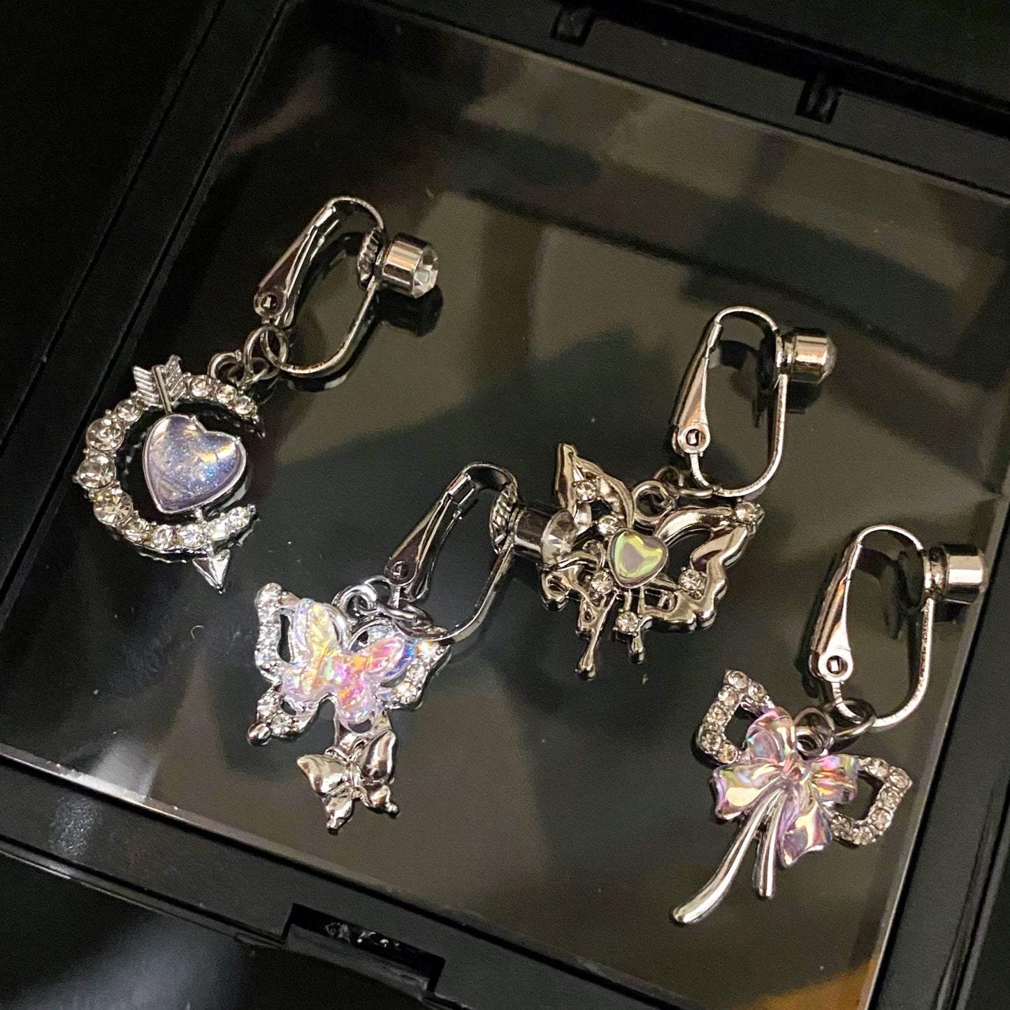 Lunar Heartstrike Clip On Belly Ring