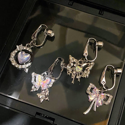 Lunar Heartstrike Clip On Belly Ring