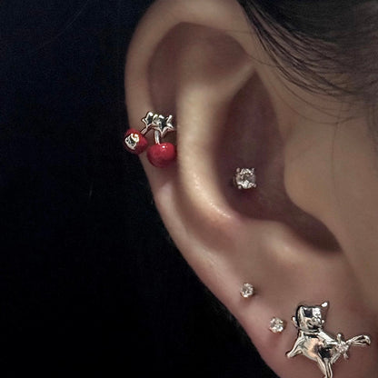 Cosmic Kitty Helix Earrings